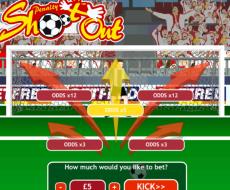 Play Penalty Shoot Out for free or for real money at BetFred Games... click to visit BetFred
