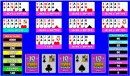 Bonus Poker - 10 play. Play for free or real. 50 and 100 play options available too.